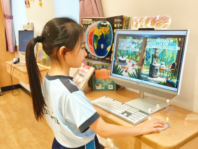 AI自創電子書可在勞校小學網站瀏覽