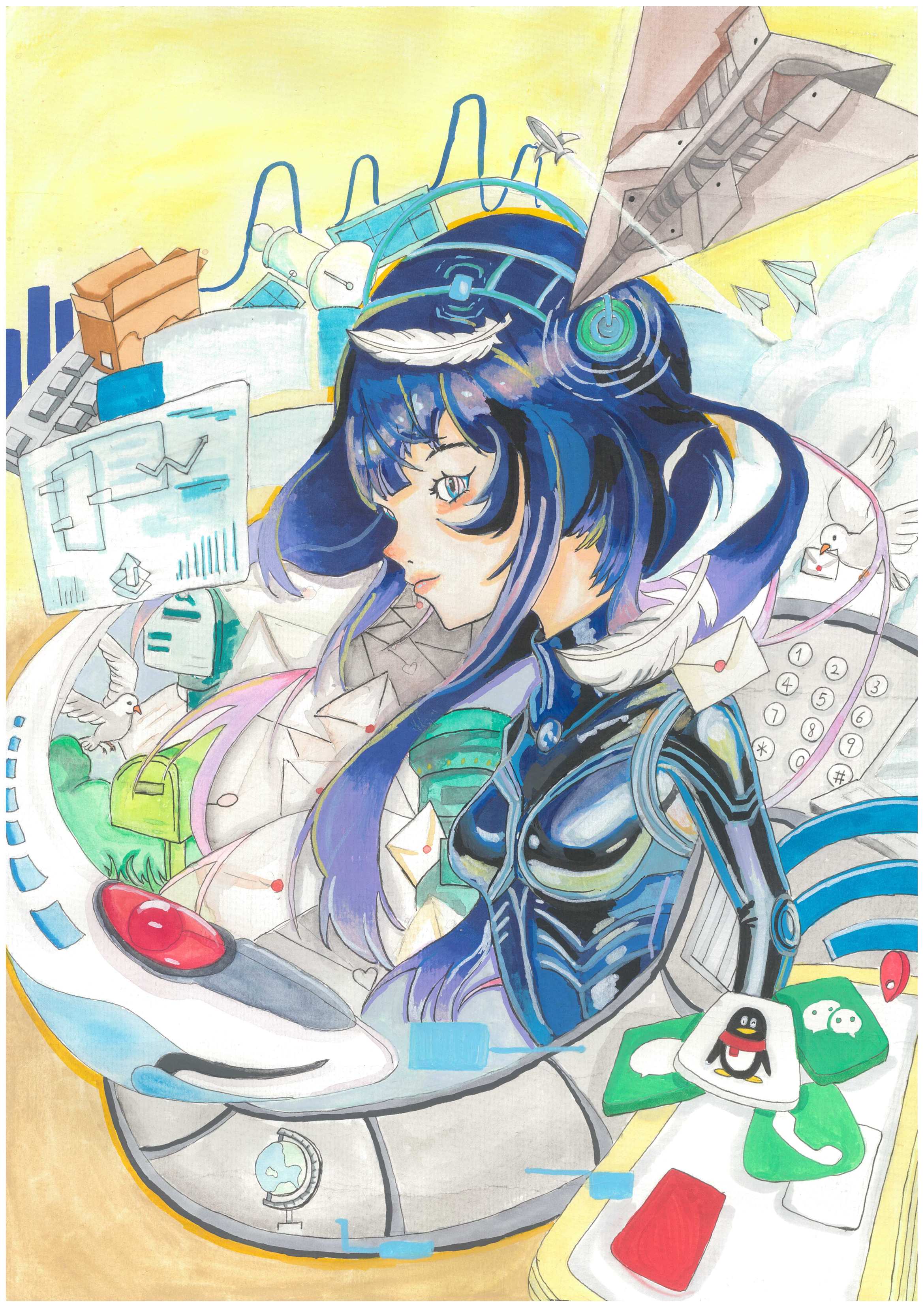 優異獎 顏詩詩 《信息少女》