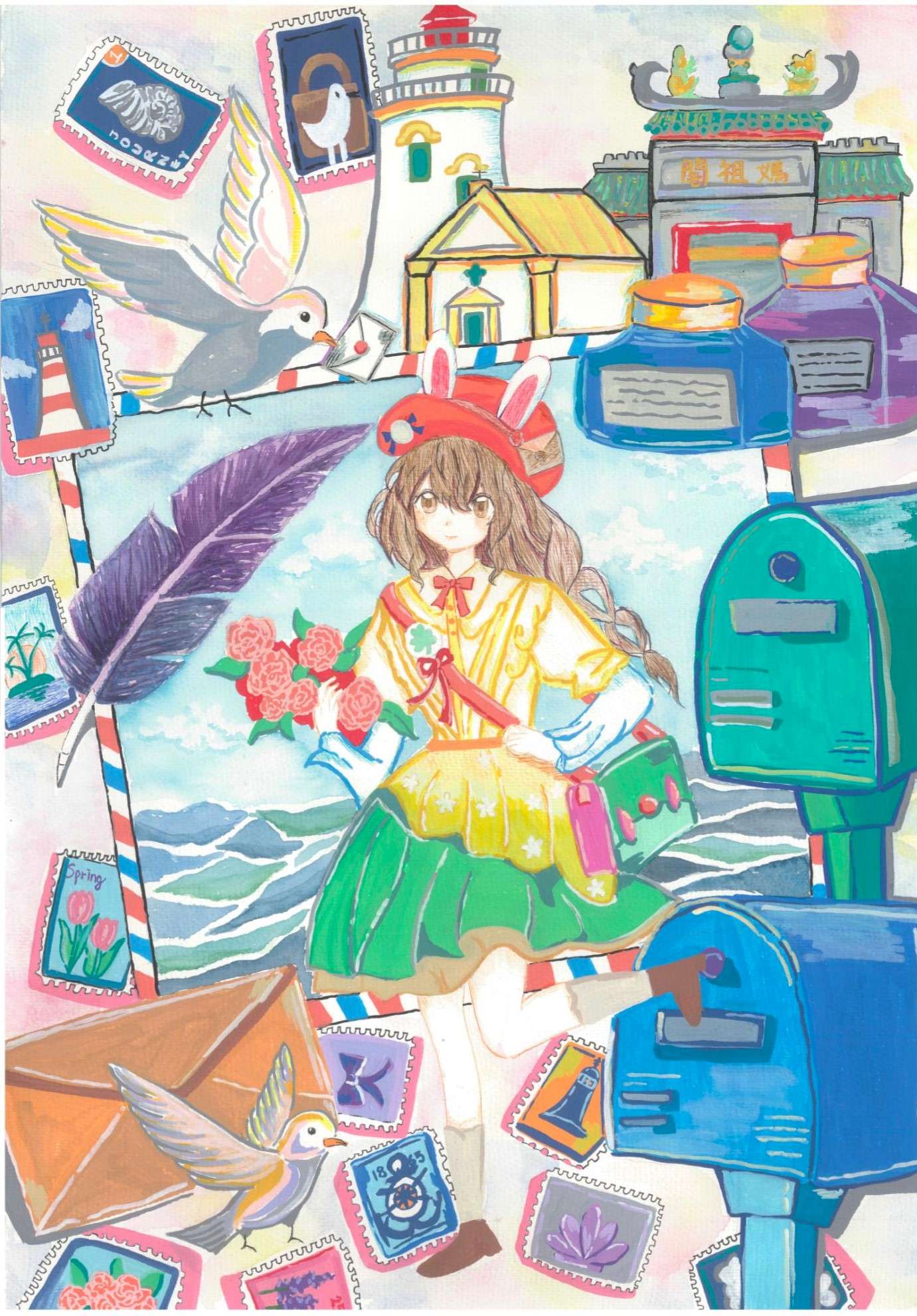 優異獎 黃靖熹 《郵遇海島春》
